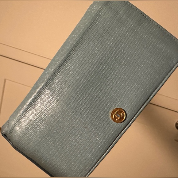 Chanel Blue along Wallet With Unbranded Chain - Picture 6 of 16